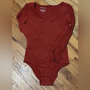 New Everlane bodysuit- Rust color